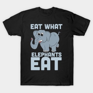 Funny Vegetarian T Shirts elephant diet gift T-Shirt